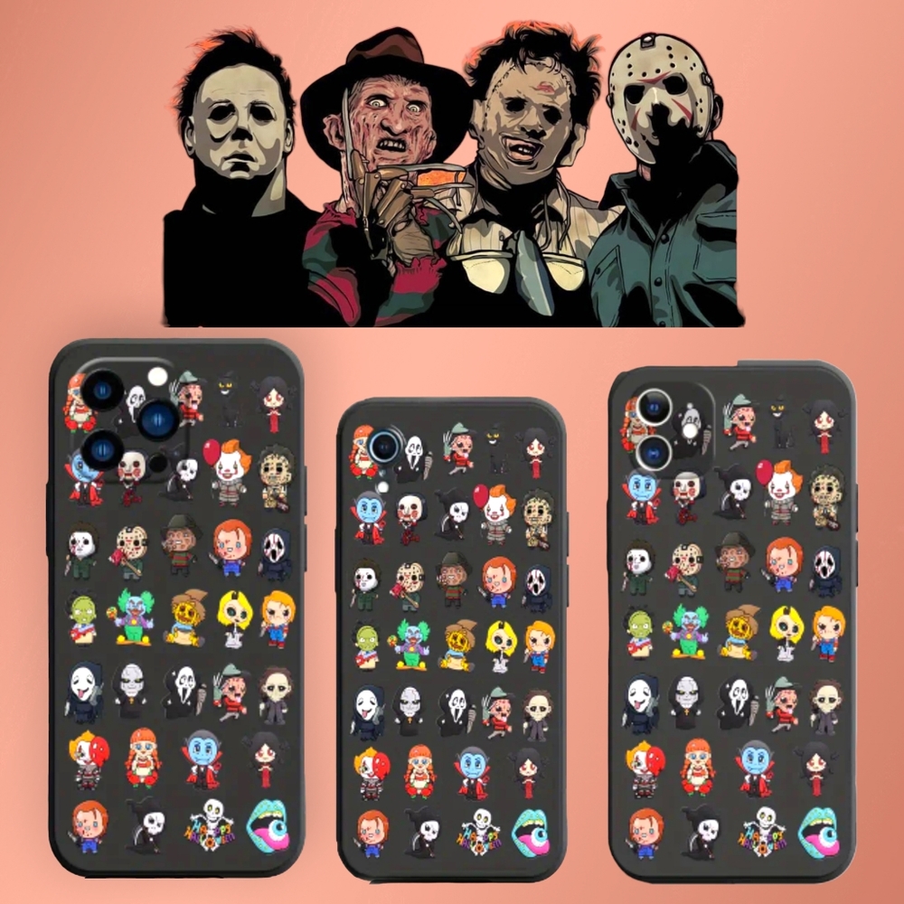 Iconic Horror-Themed Protective Durable iPhone Case Cover!! Various Sizes!!🔥